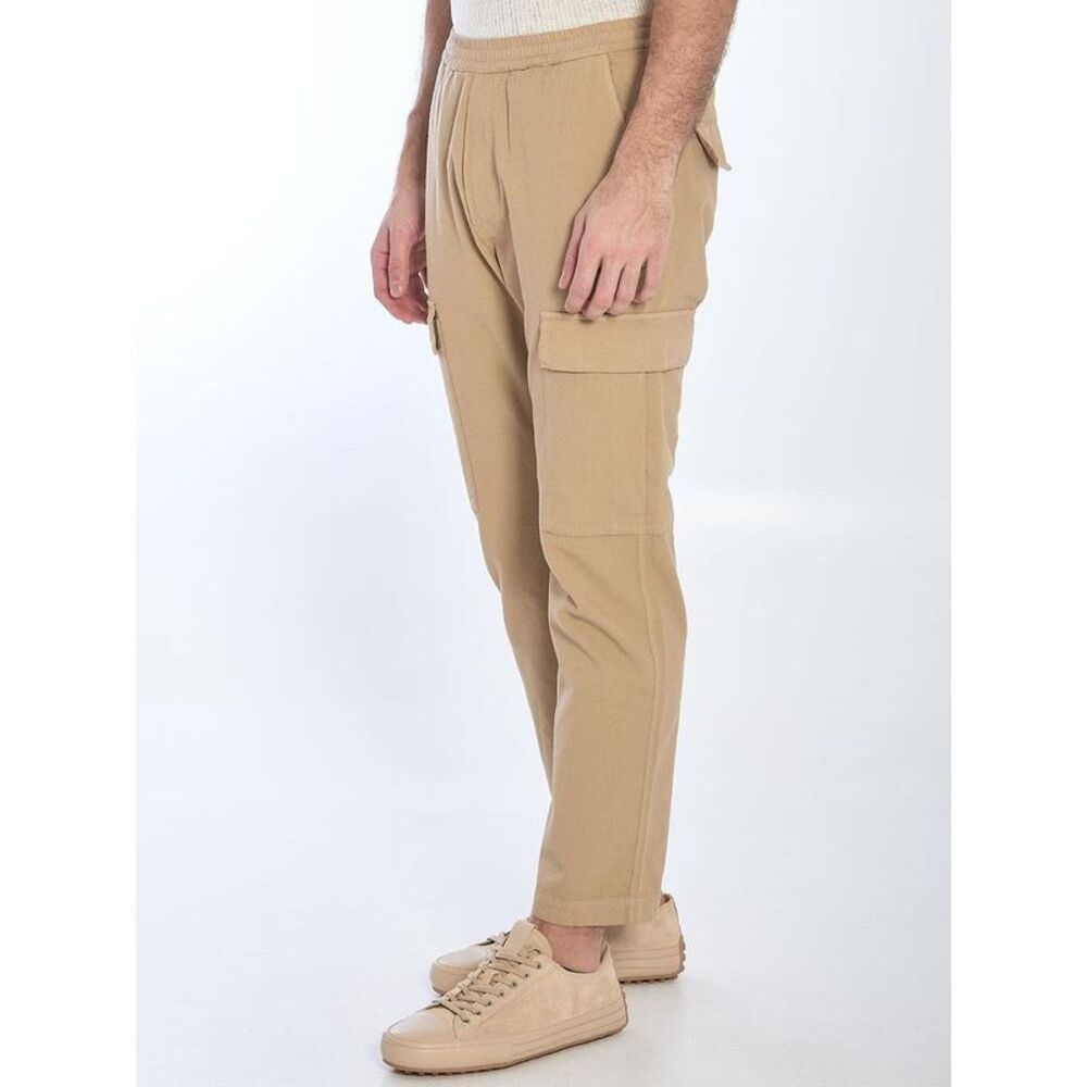 BARENA Men's Cargo Pants with Elastic Waistband Men GREEN